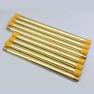 وصلة أنابيب نحاسية 38300 C36000، حلمة ذكر NPT مقاس 3/8 بوصة × 3/8 بوصة، بطول 12 بوصة و14 بوصة - Product Image 4