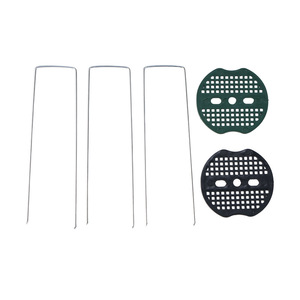 Piquets de fixation en acier inoxydable en forme de U pour jardinage, <span class=keywords><strong>pelouse</strong></span>, serre, paillis plastique et contrôle des mauvaises herbes - Product Image 4