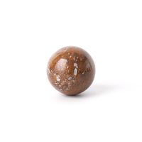 Boules de cristal naturelles populaires en gros pour lustres, boules de sang de dragon en marbre noir, au prix le plus bas