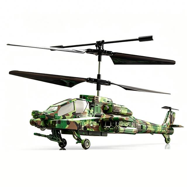 2.4G AH-64 Apache RC Helicopter with Altitude Hold, 12min Flight SQN