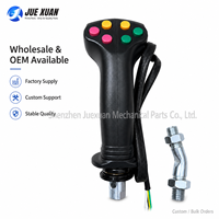 Manette de commande électrique multifonction à 6 boutons Juexuan, robuste, garantie 1 an, pour les machines forestières