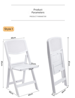 Chaise de salle à manger d'hôtel moderne nordique, chaise pliable et empilable portable pour réceptions de mariage et événements