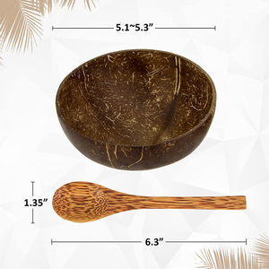 La ciotola e il cucchiaio di cocco sono perfetti <span class=keywords><strong>per</strong></span> <span class=keywords><strong>tutto</strong></span> da insalate, frullati, acai, buddha <span class=keywords><strong>per</strong></span> friggere, gelato - Product Image 5