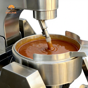 Bouilloire de cuisson professionnelle en cuivre avec certification CE | Conductivité thermique supérieure pour une fusion parfaite du sirop de sucre, de la confiture et du <span class=keywords><strong>chocolat</strong></span> | Pot en cuivre - Product Image 1