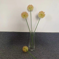 Tanaman Dandelion Buatan dalam Pot Keramik Kecil, Kepala Biji Realistis untuk Dekorasi Rumah Kantor, Hadiah Pernikahan, Aksen Rak Gaya Boho (PVC)