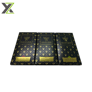 Tùy chỉnh sang trọng màu đen mờ phẳng gói sô cô la thanh Quà Tặng hộp giấy - Product Image 2