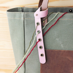 Organisateur créatif en PU pour fils à tricoter, accessoires de sac de rangement pour projets de tricot et de crochet, machine à filer les fils fins, tendance et - Product Image 3