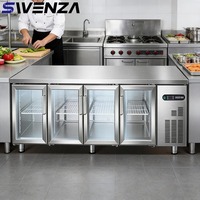 Réfrigérateur sous plan de travail en acier inoxydable de qualité supérieure SWENZA, réfrigérateur commercial, réfrigérateur sous table de travail