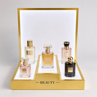 Support d'affichage publicitaire en acrylique LED personnalisé pour maquillage et parfums, pour vitrine