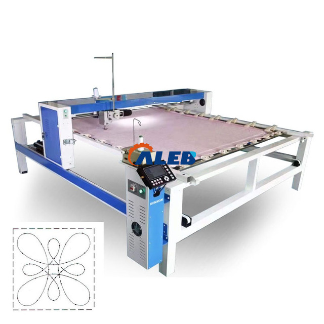 Fully Automatic High Speed Long Arm Bedspreads Quilting Machine Bed Sheet Sewing Making Machine