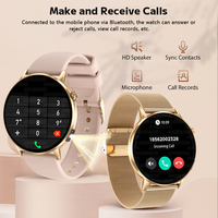 G34 Nuovo Smartwatch con Schermo AMOLED HD da 1,32'', Monitoraggio della Salute e del Sonno per Donne, Chiamate Wireless, Controllo Musica