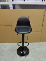 Tabouret de bar en plastique PC, chaise haute moderne, chaise de bar transparente pour l'extérieur