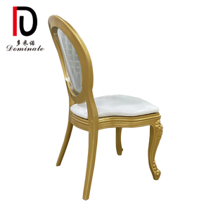 Silla de boda de comedor Louis Ghost monobloque trasero redondo francés de resina - Product Image 3