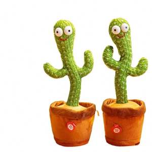 Cactus Bailarín Eléctrico Interactivo a Pilas, Juguete Musical para Bebés y Niños, Peluche Rosa Toysrunner - Product Image 4