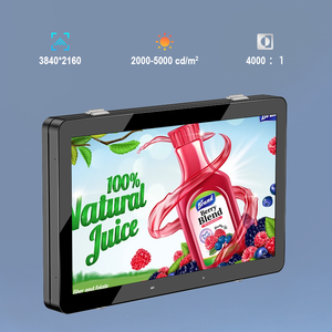 Pantalla de Señalización Digital LCD de 43 y 55 Pulgadas para Exteriores, Resistente a la Intemperie IP65, Kioscos Publicitarios para Ventanas de Vidrio - Product Image 4