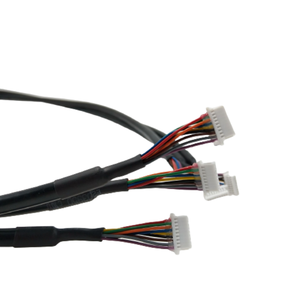 Cable blindado negro SHR-09V-S-B de 9 pines y 1.0 mm con ambas extremidades, venta al por mayor de fábrica, longitud personalizable - Product Image 2