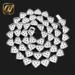 925 Sterling Silver GRA Certificated Hip Hop 8MM <b>Iced</b> <b>Out</b> VVS Moissanite Diamond Fine Jewelry Cuban Link <b>Chain</b> Necklace - Product Image 5