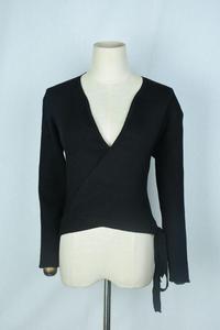 Front Cross Lace up Women Knit <strong>Wrap</strong> Sweaters Cardigan Fashion Fall Winter Black Feminine V Neck Sexy Tops <strong>Jumper</strong> - Product Image 3
