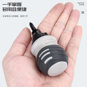Ratcheting <b>Screwdriver</b> Cross Phillips Bit Anti-Slip Handle Matte Finish Plastic Handle Diy Tool Individual Piece - Product Image 3