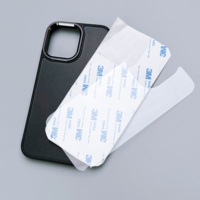 Anneau de LOGO personnalisé rainure vierge 1mm impression acrylique et ruban double face clavier en métal cuir pour iPhone 16 15 Pro Max coque de téléphone