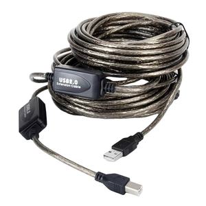 Cable <span class=keywords><strong>USB</strong></span> 2.0 de Aleación con Puerto Cuadrado, Amplificador de Señal, Macho a Hembra, para Computadora e Impresora con Extensión <span class=keywords><strong>USB</strong></span> - Product Image 1