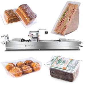 Khí bầu không khí tự động thermoforming máy đóng gói chân không bộ phim cứng và linh hoạt phim cho pho mát thịt Xúc Xích ngày - Product Image 1