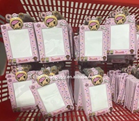 Tempat Kartu Kredit PVC Kpop Custom dengan MOQ Rendah, Desain Fashion dengan Kancing, 3 Ukuran, Bisa Jadi Gantungan Kunci