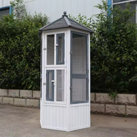 Conception personnalisée de volière en bois Maison d'oiseau en bois de sapin durable Maison d'élevage de perroquets