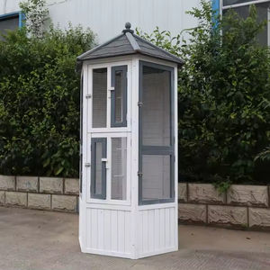 Design personalizzato in legno uccello voliera durevole in legno di abete casa degli uccelli pappagallo casa di allevamento - Product Image 2