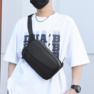 Waterproof Nylon Fanny Pack Man's <b>Chest</b> Bag with Removable Straps Multi-functional Fanny Fashion Pack Bag - Product Image 2