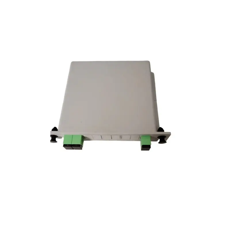 Divisor de cassete 1x2 com SC APC PLC tipo caixa de terminal divisor de fibra óptica