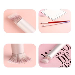 Ensemble de pinceaux à ongles en <span class=keywords><strong>bois</strong></span> avec logo personnalisé, outils de manucure et de beauté des ongles, pinceau pour nail art dégradé ombré - Product Image 2