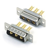 Conector d-sub para soldadura, 7W2, 3W3, 5W5, corriente más grande, 30A, 40A, 50A, conector macho y hembra vertical/Derecha
