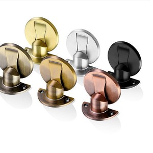 Door Stop <b>Floor</b> Mount 304 Stainless Steel Magnetic <b>Buffer</b> Modern Design Easy Installation For Glass Doors Bedroom - Product Image 1