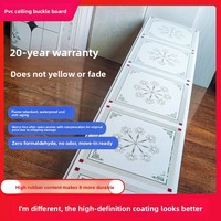 Techo de PVC con Refuerzo, Película de Alto Brillo, Techo de Plástico Resistente a la Humedad, Materiales Decorativos Integrados para Sala de Estar y Dormitorio