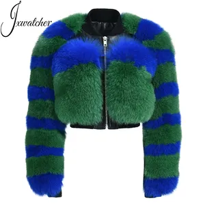 OEM Wholesale Luxury Ladies Fox Fur Casual Coat Ladies Fur Jacket Outwear Winter Jacket Women Fur