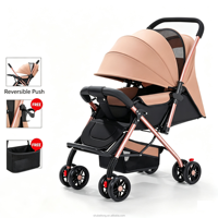 Poussette de voyage pour bébé avec design pliable compact pour une utilisation en extérieur