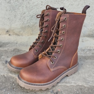 <span class=keywords><strong>Bottes</strong></span> Martin en cuir véritable pour hommes, style britannique, pour l'extérieur, l'équitation, le travail, la moto, la randonnée, <span class=keywords><strong>bottes</strong></span> décontractées à bout large - Product Image 4