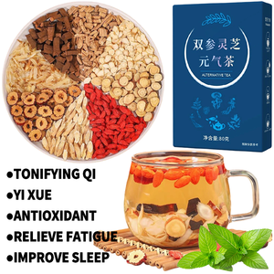 Thé Premium Double Ginseng Ganoderma <span class=keywords><strong>Qi</strong></span> - Thé Reconstituant - Mélange de Médecine Traditionnelle Chinoise Emballé Individuellement pour Soulager la Fatigue OEM ODM Accepté - Product Image 4