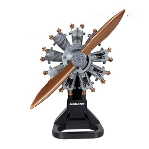 Ornement d'avion d'entraînement CJ-6 de haute qualité modèle anatomique mobile de <span class=keywords><strong>moteur</strong></span> à neuf cylindres en forme d'étoile pour le décor de nouveauté à la maison - Product Image 1
