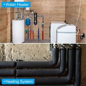 Aislamiento de Tuberías de Espuma de Goma de Celda Cerrada Absorbente de Sonido, Fácil de Instalar, Cubierta Térmica para Edificios, Ignífuga - Product Image 6