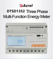 Medidor de Energía Multifunción Acrel DTSD1352-CFH, Medición de 4 Circuitos Trifásicos, Riel DIN para Sistema de Gestión de Energía en Centros de Datos