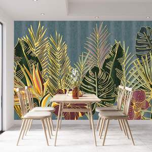 3D 벽지, 고품질 금 추적 절묘한 공예 벽 벽화-가정 및 상업 장식을 위한 맞춤형 디자인 - Product Image 6