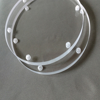 Vitre de visualisation en quartz de forme spéciale, petite taille, 4 mm, ronde, pour fenêtre de visualisation de chaudière