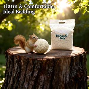 DongnaiPETS Litière pour petits animaux 100% naturelle en copeaux de bois d'aspen écologiques, hautement absorbante, sans poussière, contrôle des odeurs supplémentaire, 1kg - Product Image 1