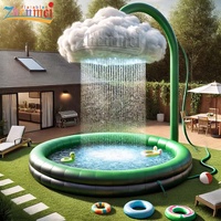 Piscine gonflable en PVC de nouvelle conception de Zhenmei avec bar, tente de piscine gonflable pour adultes