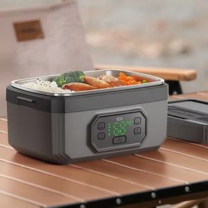 Contenedor de Alimentos de Acero Inoxidable con Calefacción Inalámbrica, Portátil, con Alimentación USB, de 1.6L y 24000mAh, para Exteriores, Venta al Por Mayor - Product Image 1