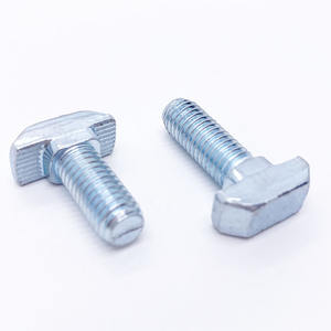 Fabrikant Prijs M 8X20 25 30 40 60 Verzinkt Koolstofstaal <span class=keywords><strong>T</strong></span> Hamer Hoofd Bout Voor 40 45 50 Serie <span class=keywords><strong>T</strong></span>-Slot Aluminium Profiel - Product Image 4