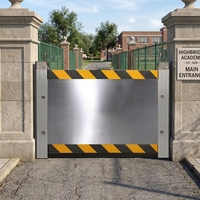 Barrière anti-inondation en acier inoxydable, système de protection modulaire robuste, barrage d'eau amovible, défense d'urgence pour garage, résistant à la rouille