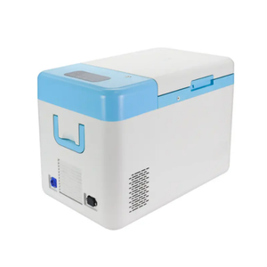 Non-Explosive Portable Battery-Powered Compressor <b>Mini</b> Fridge <b>Freezer</b> 25L Stainless Steel App-Controlled Hotel Car - Product Image 1
